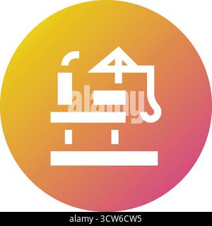 Offshore Vector Icon Design Illustration Stock Vector