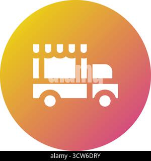 Food Truck Vector Icon Design Illustration Stock Vector
