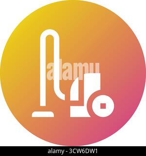 Vacuum Cleaner Vector Icon Design Illustration Stock Vector