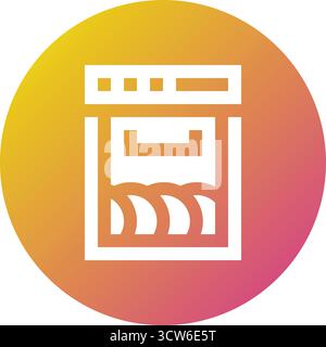 Dishwashing Vector Icon Design Illustration Stock Vector