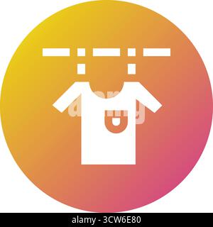 Drying Vector Icon Design Illustration Stock Vector