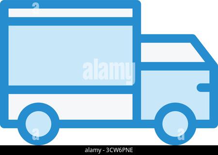 Delivery Truck Vector Icon Design Illustration Stock Vector