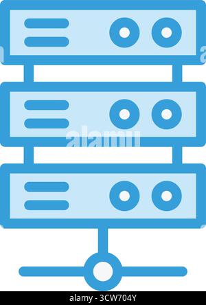 Server Vector Icon Design Illustration Stock Vector