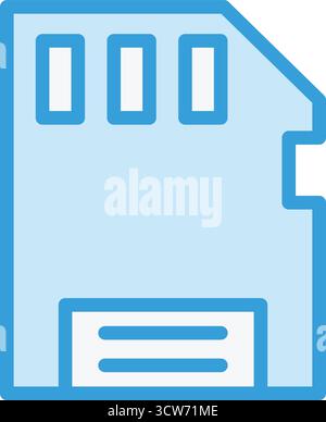 Micro Sd Vector Icon Design Illustration Stock Vector