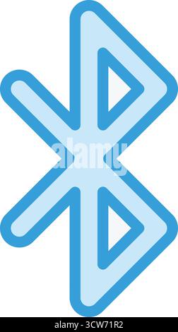 Bluetooth Vector Icon Design Illustration Stock Vector