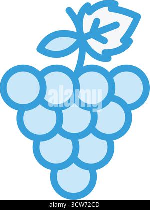 Grapes Vector Icon Design Illustration Stock Vector