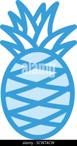 Pineapple Vector Icon Design Illustration Stock Vector