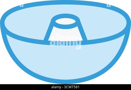 Cake mold Vector Icon Design Illustration Stock Vector