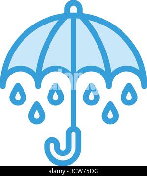 Umbrella Vector Icon Design Illustration Stock Vector