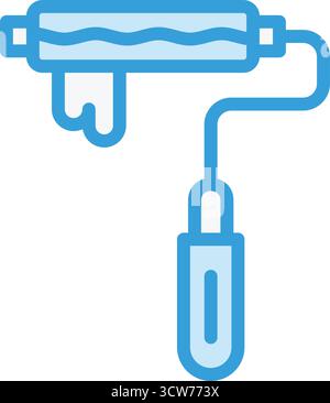 Paint roller Vector Icon Design Illustration Stock Vector