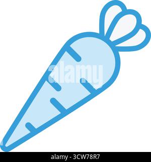 Carrot Vector Icon Design Illustration Stock Vector