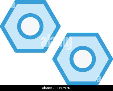 Nut Vector Icon Design Illustration Stock Vector