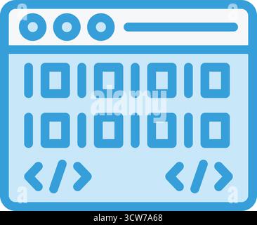 Coding Vector Icon Design Illustration Stock Vector