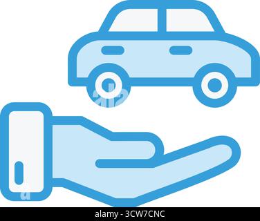 car insurance vector icon modern simple vector illustration Stock ...