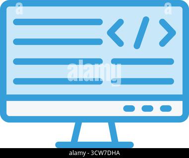 Programing Vector Icon Design Illustration Stock Vector