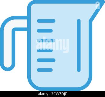 Measuring cup Vector Icon Design Illustration Stock Vector