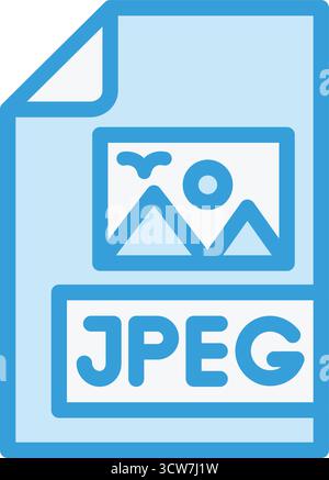 Jpeg file Vector Icon Design Illustration Stock Vector