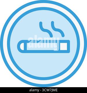 smoking area Vector Icon Design Illustration Stock Vector