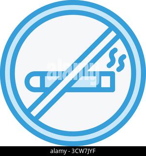 No smoking Vector Icon Design Illustration Stock Vector