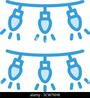 Garland Vector Icon Design Illustration Stock Vector