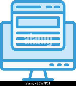 Web page Vector Icon Design Illustration Stock Vector
