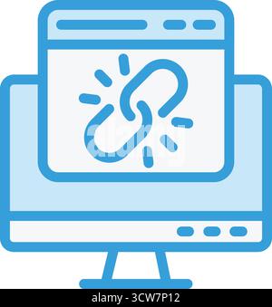 Web link Vector Icon Design Illustration Stock Vector