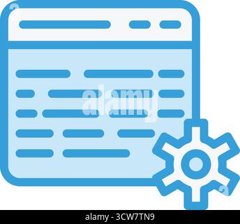 Web setting Vector Icon Design Illustration Stock Vector