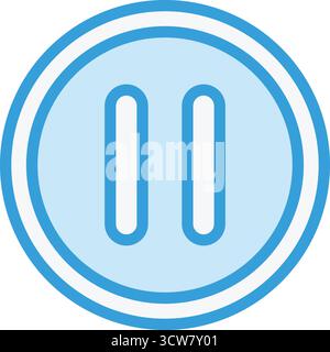 Pause button Vector Icon Design Illustration Stock Vector