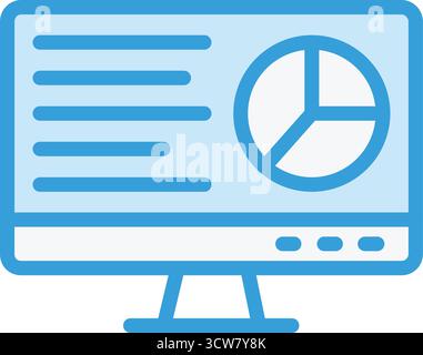 Business report Vector Icon Design Illustration Stock Vector