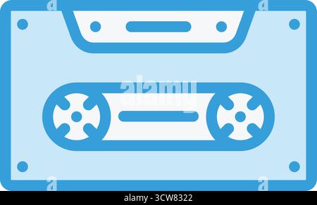 Cassette Vector Icon Design Illustration Stock Vector