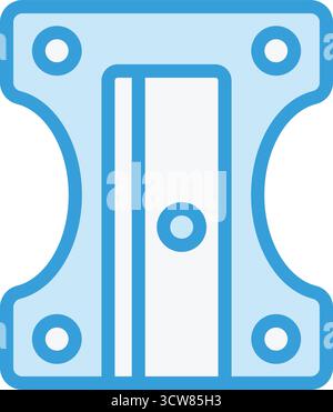 Pencil Sharpener Vector Icon Design Illustration Stock Vector