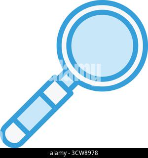 Magnifying Glass Vector Icon Design Illustration Stock Vector