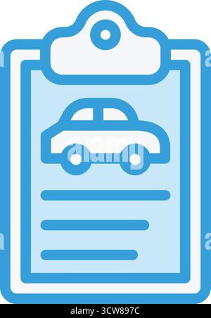 Car document Vector Icon Design Illustration Stock Vector