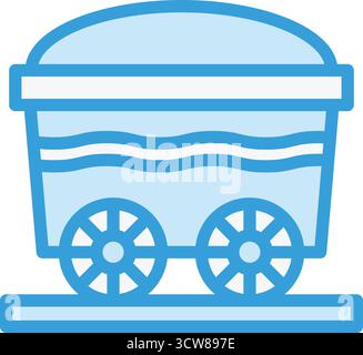 Wheelbarrow Vector Icon Design Illustration Stock Vector