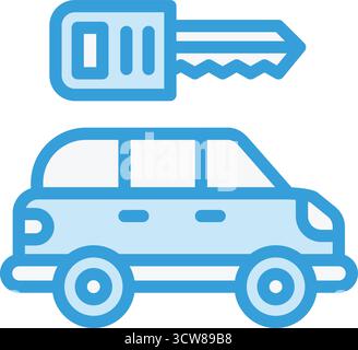 Key Vector Icon Design Illustration Stock Vector