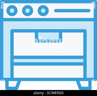 Cooking Stove Vector Icon Design Illustration Stock Vector