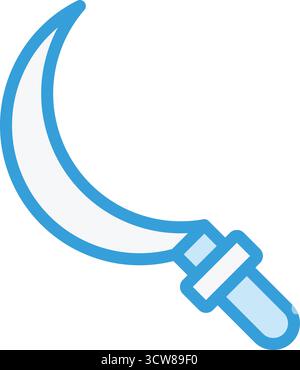 Sickle Vector Icon Design Illustration Stock Vector