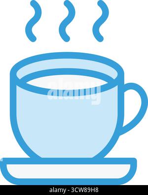Tea Cup Vector Icon Design Illustration Stock Vector