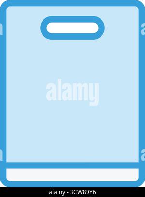 Cutting Board Vector Icon Design Illustration Stock Vector
