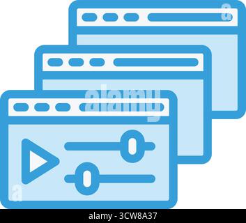 Courses Vector Icon Design Illustration Stock Vector