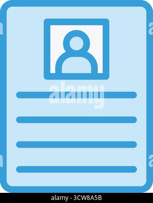 Cv Vector Icon Design Illustration Stock Vector