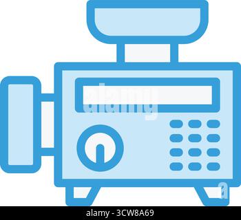 Meat Grinder Vector Icon Design Illustration Stock Vector