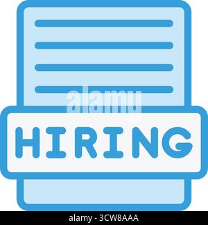 Hiring Vector Icon Design Illustration Stock Vector
