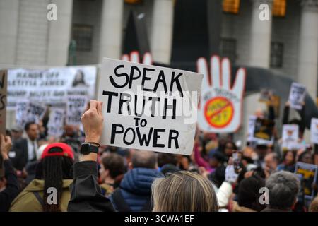 Rally in support of New York Attorney General Letitia James following her indictment by the Trump administration.  Date Taken: October 10, 2025. Stock Photo