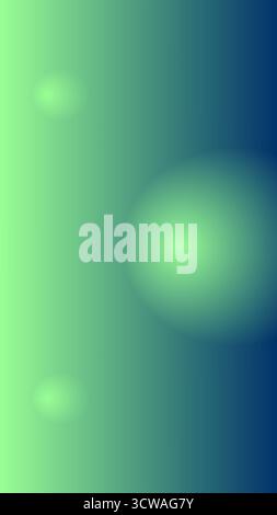 Smooth blue and green gradient background with light spots. Blue Green Gradient Phone Wallpaper with Soft Glow Spots - Abstract Background Stock Vector