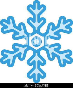 Snowflake sign icon, vector illustration. Flat design style Stock ...