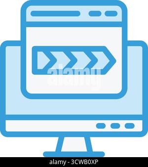 Breadcrumb Vector Icon Design Illustration Stock Vector