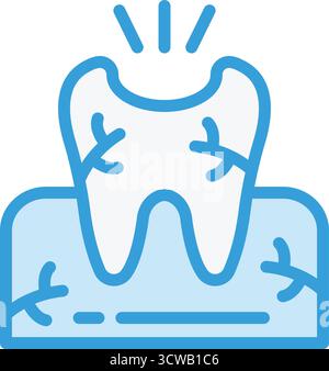 broken tooth icon Stock Vector Image & Art - Alamy