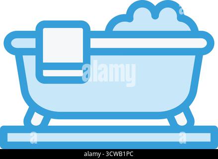 Bathtub Vector Icon Design Illustration Stock Vector