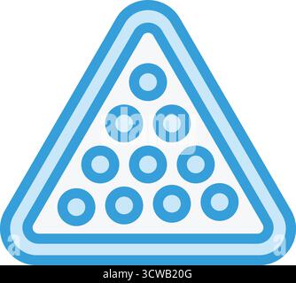 Billiard Vector Icon Design Illustration Stock Vector